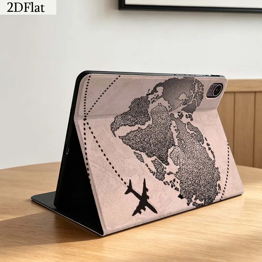 Heart World Map Gift For Honor Tab Magic Pad GT X9a 6 X9 X8A X8 V8 V7 9 V9 8 2 3 4 13.3 10 Pro Inch Tablet Case