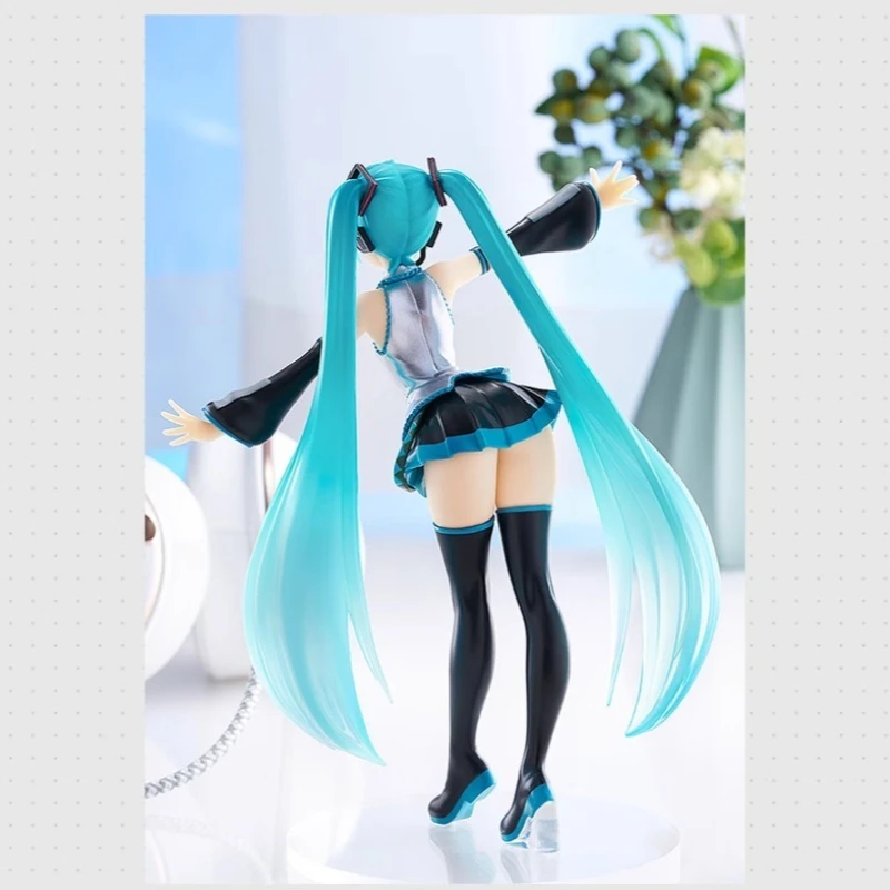 GSC Original Genuine Vocaloid Hatsune Miku Pop Up Parade Translucent Color Ver 17cm Collections Model Toy Figures Birthday Gifts