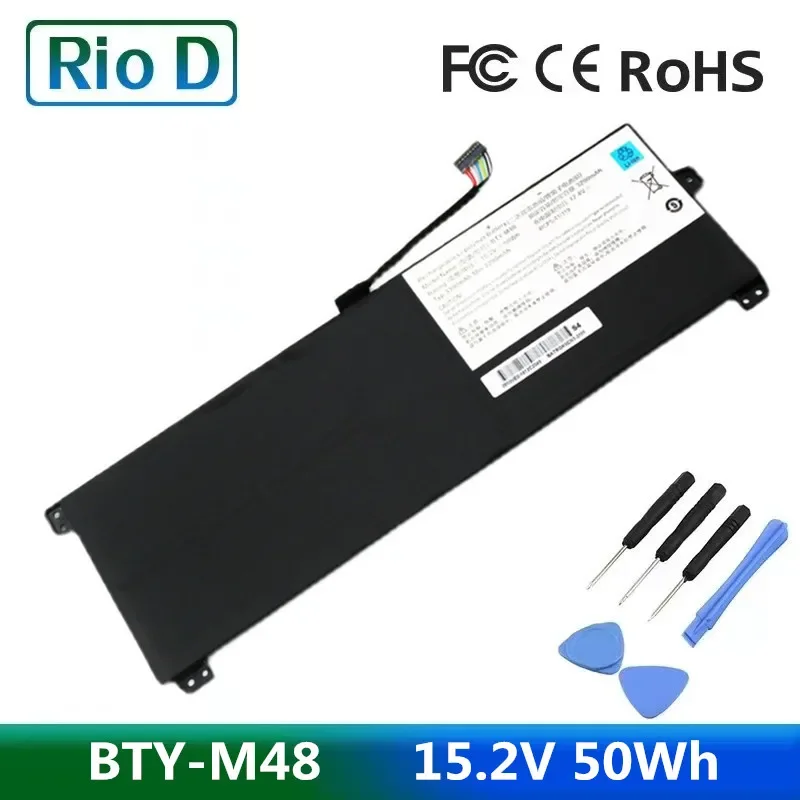 

BTY-M48 Notebook 4ICP5/41/119 Battery For MSI PS42 8M-211PH 8RB Prestige 8RA-044VN 8RC-001ES 8M-437 MECHREVO S1 i5 i7 3390mAh