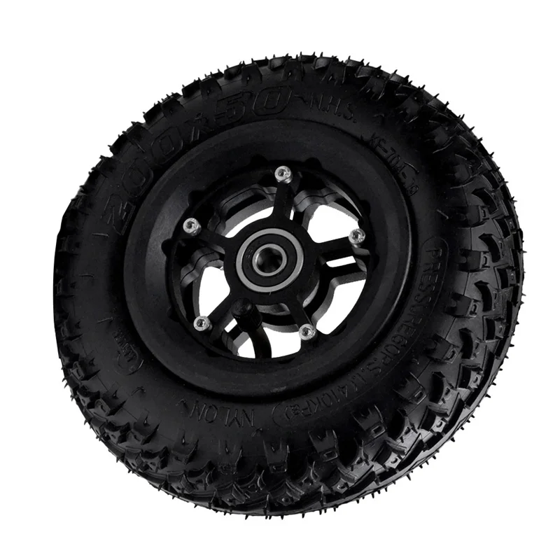 A11F-Front Wheel 8 Inch 200X50 Pneumatic Tires For Electric Skateboard Damping Cross Country Skateboard Tubeless Tyre Parts