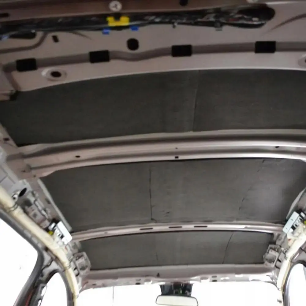1Roll 100x50cm Sound Deadening Foam Mat 3/5/6/8/10/15mm Sound Absorption Acoustic Insulation Mat Self Adhesive Rubber Foam