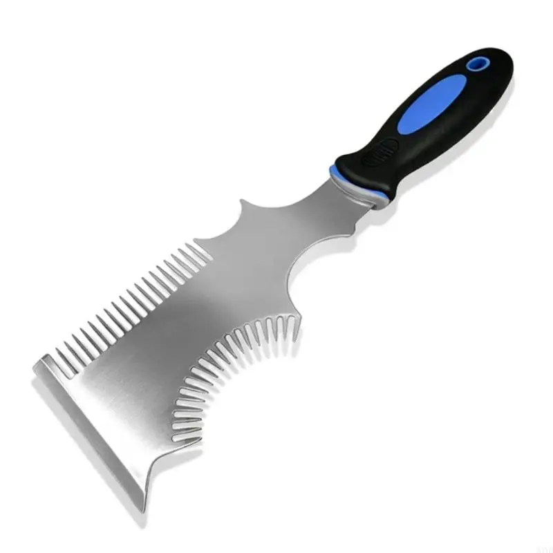 Multi Purpose Putty Blade With Stainless Steel Blade And Non Slip Handle For Caulking Paint Roller Cleaning And Can Opening M4YD