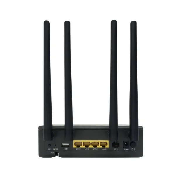 FTTH Router 4GE FXS VOIP 802.11 ac/ax gpon onu wifi 6 AX1800