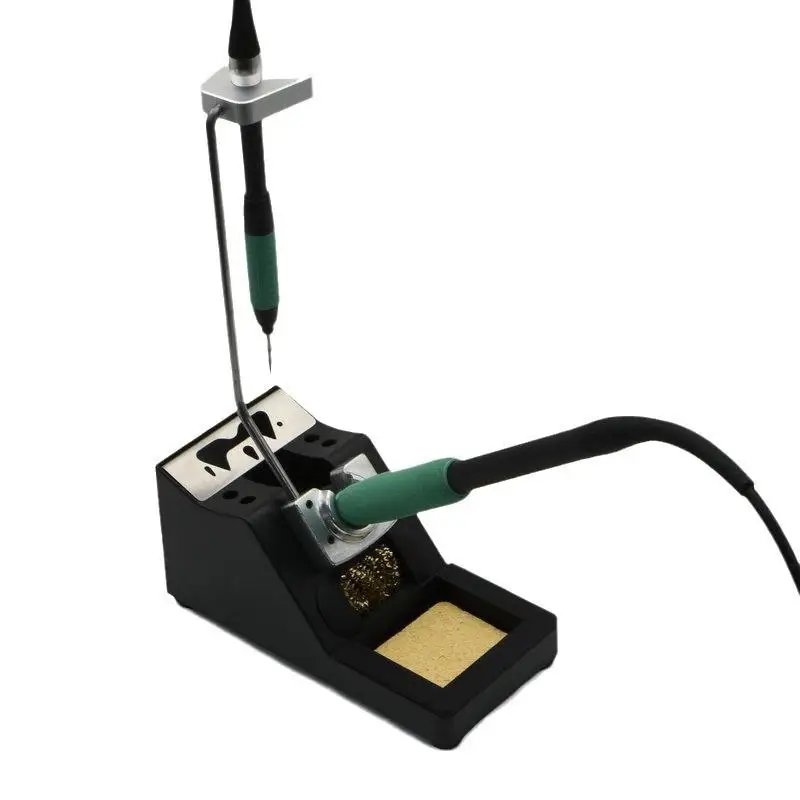 * 1 Set Welding Pen Metal Support Station With Sleep Function Sponge DC Cable C210/C245/115 Soldering Iron Handle Holder Bracket