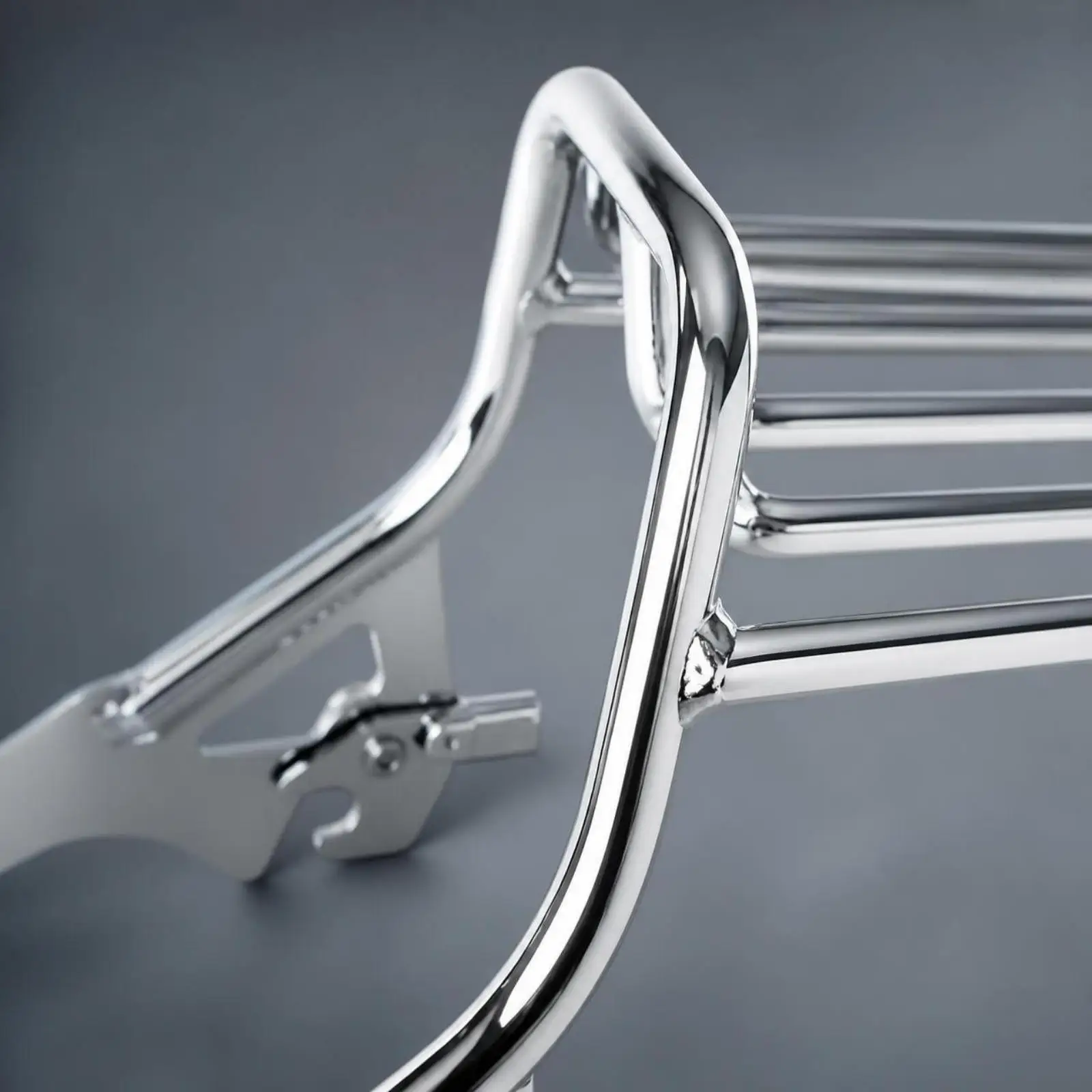 Detachable Motorcycle Backrest Luggage Rack Steel Frame Passenger Support Cargo Platform for Long Distance Riding Gear