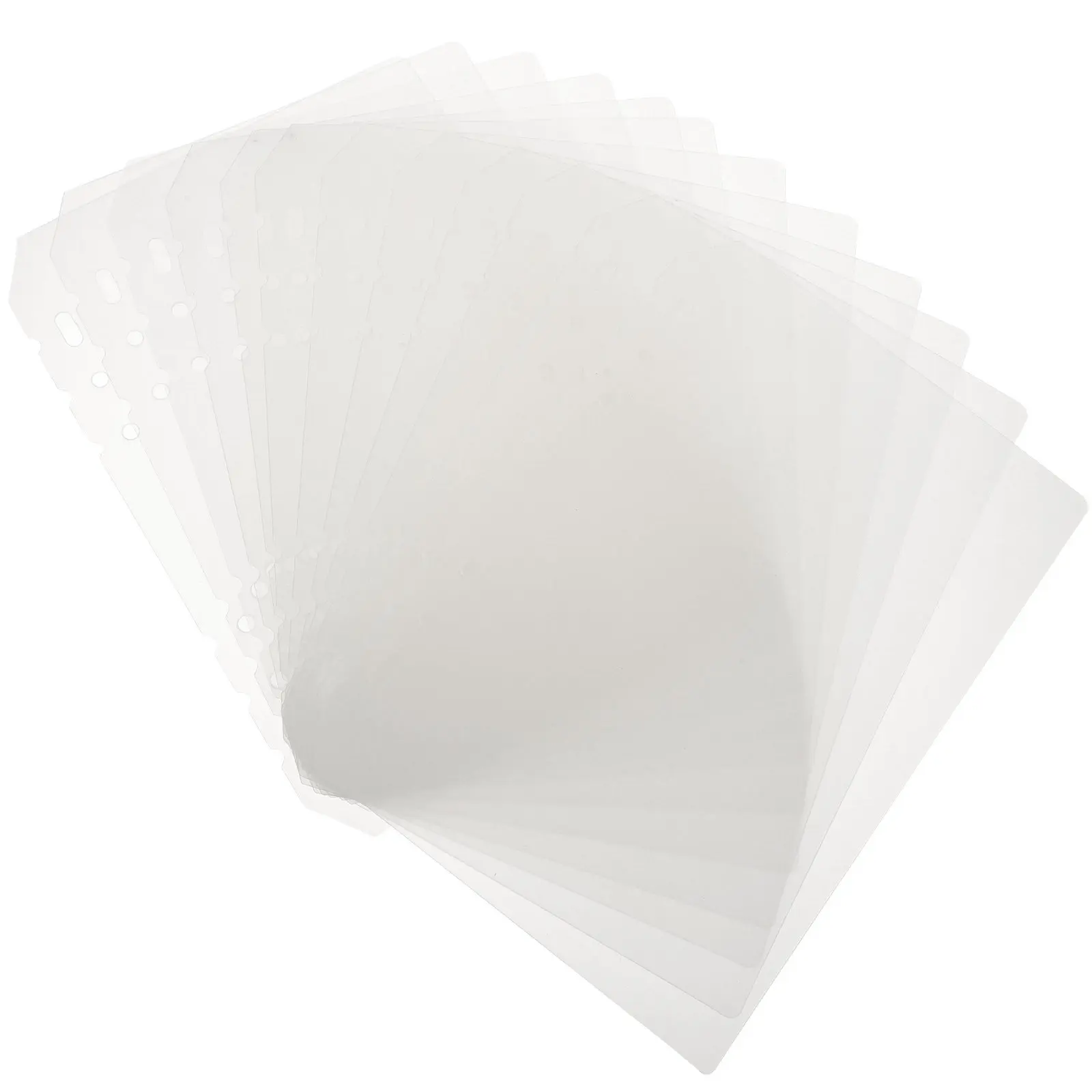 

Набор из 12 премиальных разделителей для папок из полипропилена, 6-дырочные, для блокнотов А5, ежедневников, дневников, отчетов, презентаций