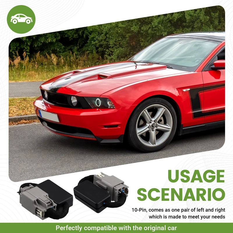 Światła tylne Dynamiczny adapter kierunkowskazów Wiązka modułów migaczy (10Pin: USA) Dla Ford Mustang 2010-2022