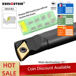 1pc S20R-SDUCR11 S25S-SDUCR11 portautensili per tornitura interna utensili per tornio per metalli interni inserti in metallo duro DCMT utensili per tornio Set di utensili da taglio CNC