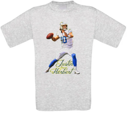 Justin Herbert los Angeles Fútbol Camiseta de Todos los Tamaños Nuevos