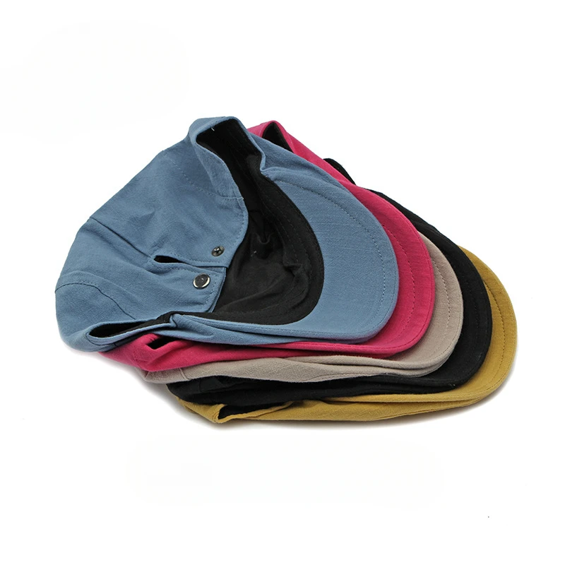 2025 اليابانية الرجعية إلى الأمام قبعة الرجال والنساء الربيع والصيف رقيقة بسيطة بلون قبعة الرسام البريطاني قبعة