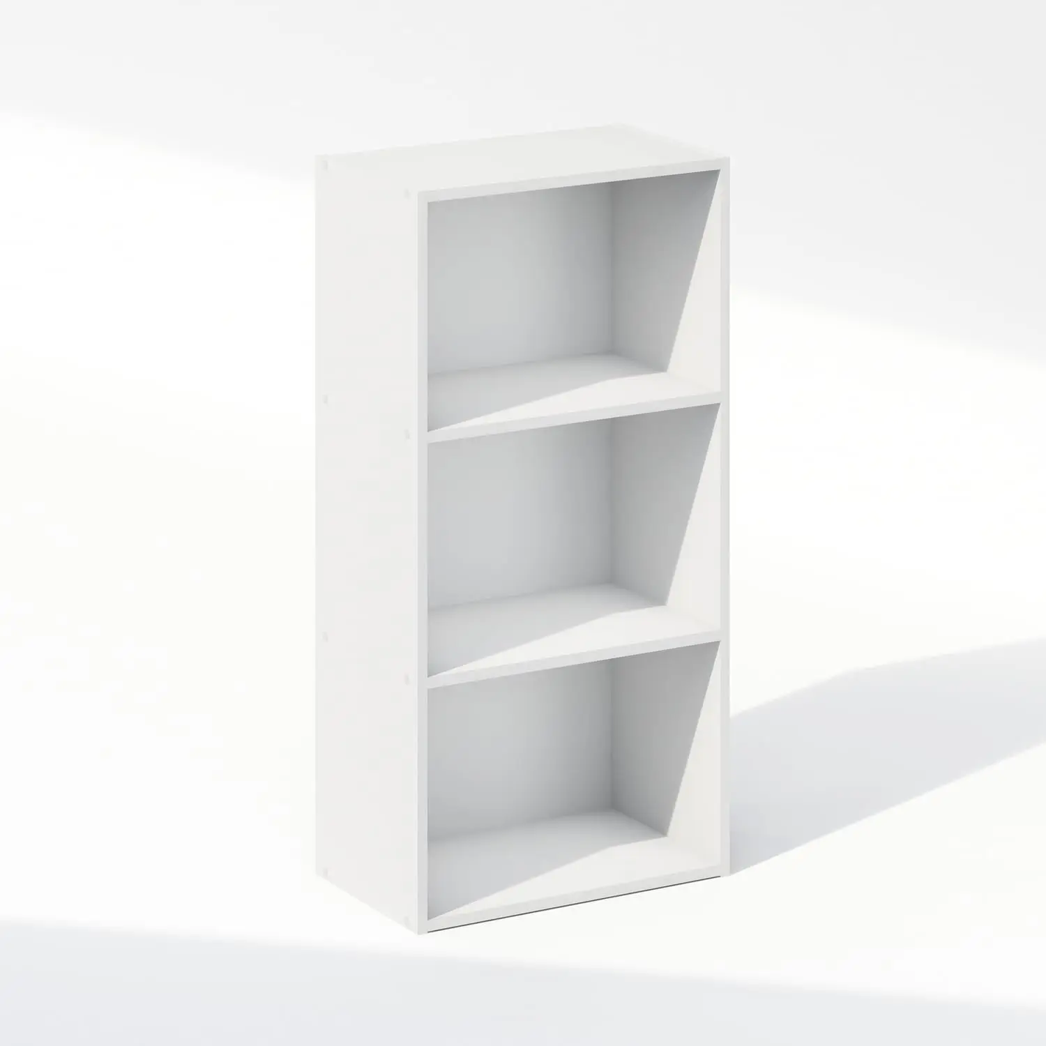 3-Tier Open Shelf Closet Organizer, White Storage for Wardrobe Bedroom Living Room