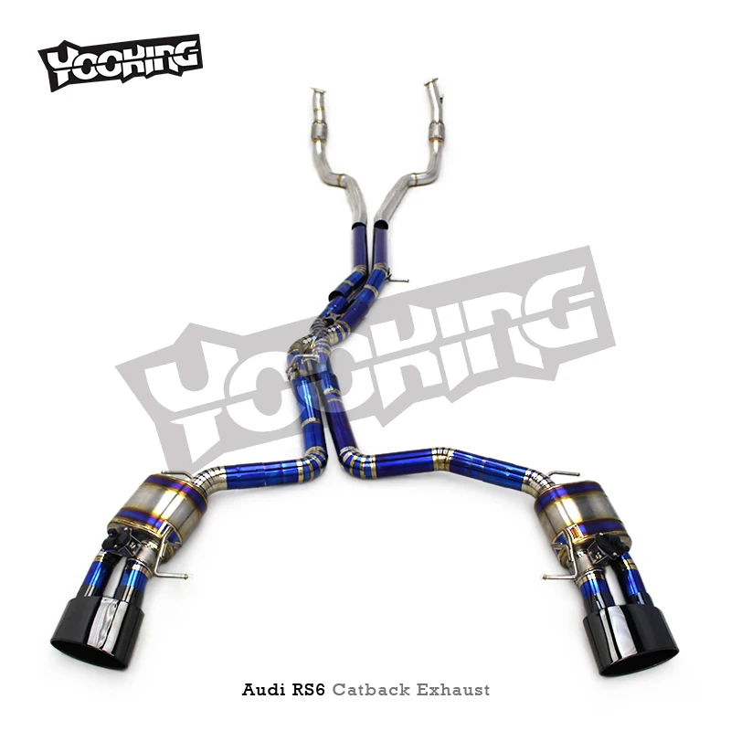 

OBM Titanium Catback Exhaust For AUDI RS6/RS7 C8 4.0T (2019-2024 ) Car Parts Escape Valvetronic Center Muffler