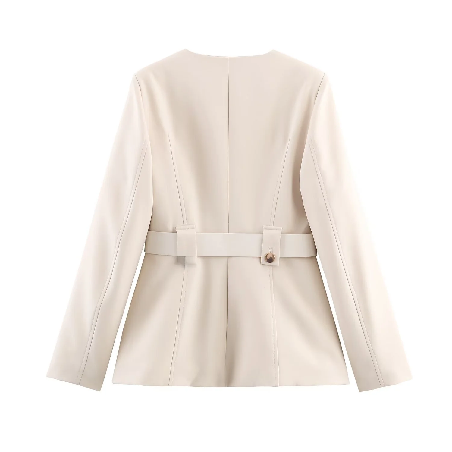Traje ajustado a la moda para principios de otoño con cinturón, conjunto de ropa occidental para mujer, Popular en plataformas de comercio electrónico