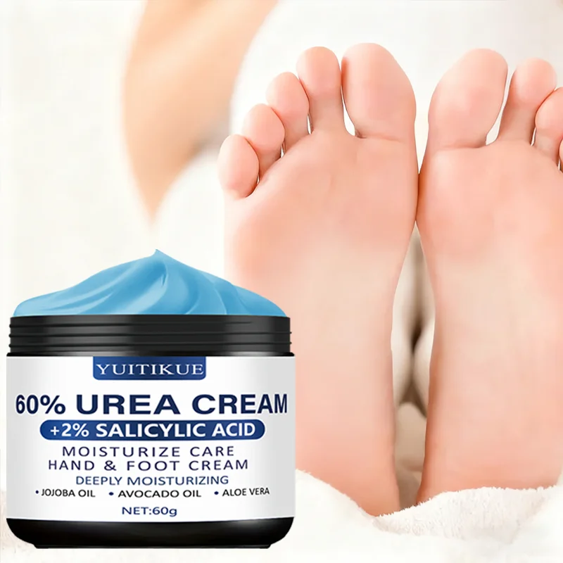 YUITIKUE 60% Urea Foot Cream 60g - For Super Soft Feet, Repairs Dry Heels & Smooths Knees, Fast Absorption, All Skin Types