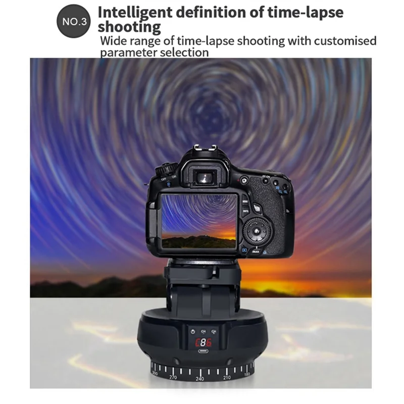 

YT-1200 Auto Motorized Head 360 Timed Panoramic Stabilizer Remote Control For Phone Camera Gopro VS Zifon-ABVP