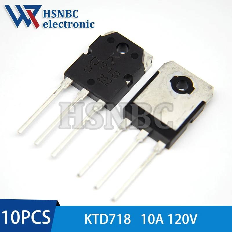 KTB688-O-U/P KTB688 B688 + KTD718-O-U/P KTD718 D718 TO-3P 10A 120V 트리플 확산 PNP + NPN 트랜지스터 100%, 정품 신제품
