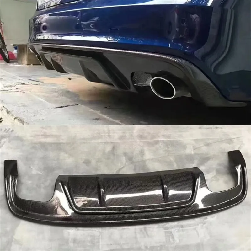 

Для Audi A5 S5 2009-2016 настоящий автомобильный задний бампер из углеродного волокна, диффузор, сплиттер, спойлер, задние автомобильные аксессуары, комплект кузова