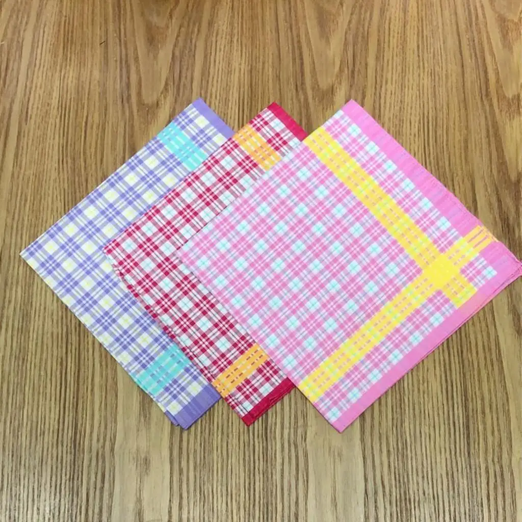 5pcs-cotton-lace-handkerchief-set-elegant-women’s-plaid-hanky-pocket-handkerchief-for-party-or-wedding