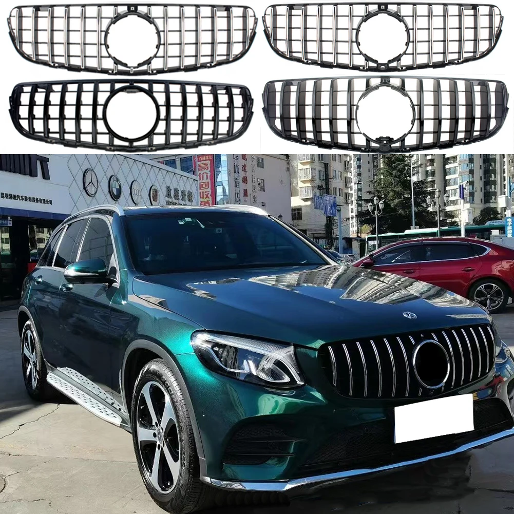 

Front Racing Billet Bumper Grille Upper Facelift Grill For Mercedes Benz W253 GLC Class 2015 2016 2017 2018 2019