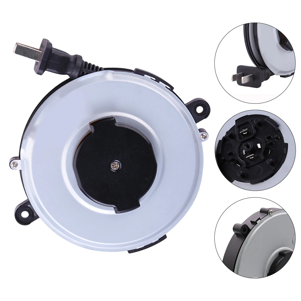 بكرة طاقة قابلة للسحب تلقائيًا، كابل قابل للسحب تلقائيًا، كابل تخييم 220 فولت، حل طاقة خارجي، طول طاقة قابل للتمدد #6