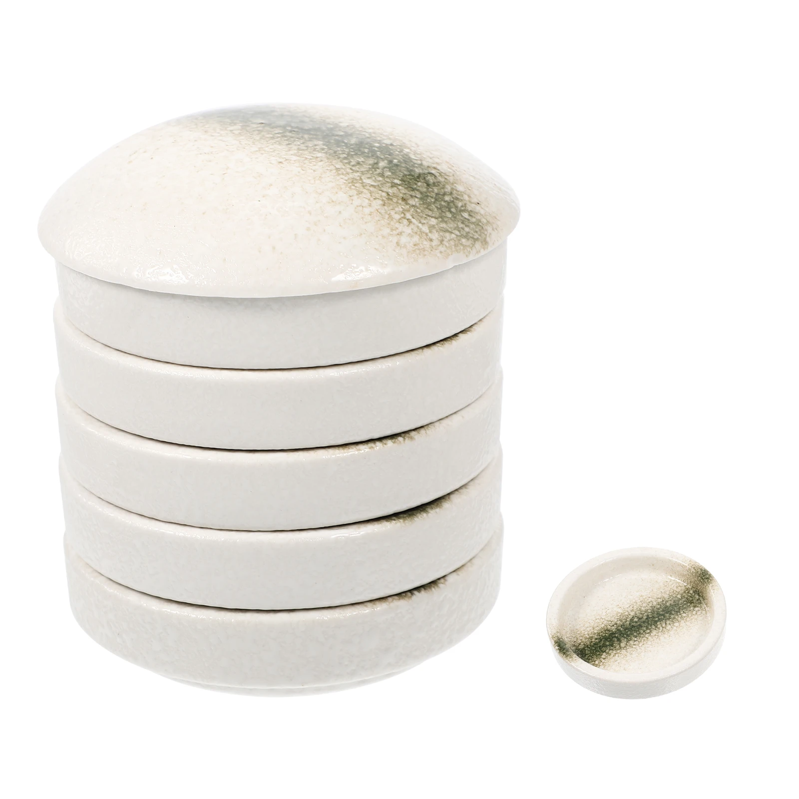 

1Set Decorative Ceramic Paint Palettes Simple Structure Easy Operation Creative Art Accessories Perfect Gift for Painting Lovers