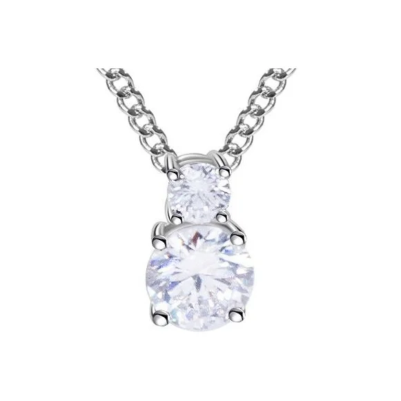 Colares de cristal em liga metálica Givenchy femininos prateados 60563307-NY0