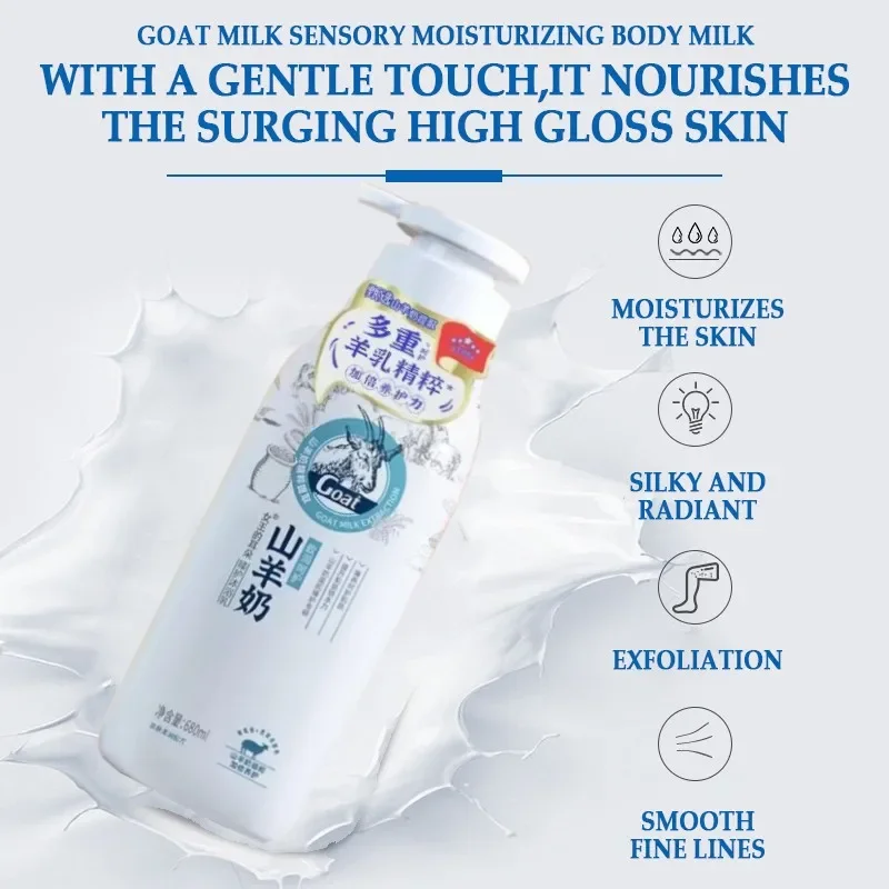 Goat Milk Whitening Body Wash Niacinamide Removes Melanin Permanently Whitening and Smoothing To Improve Skin Dullness