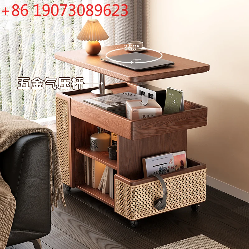 Storage Modern Coffee Table Extendable Kitchen Wheel Side