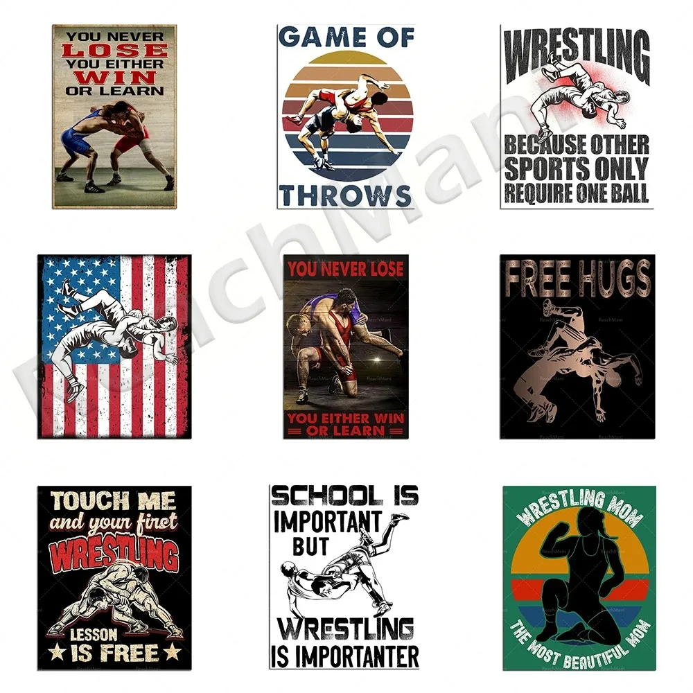 Wrestling You Never LoseYou Win or Learn Posters, Canvas Paintings, The Most Beautiful Mom, Fighting, Martial Arts Decoration