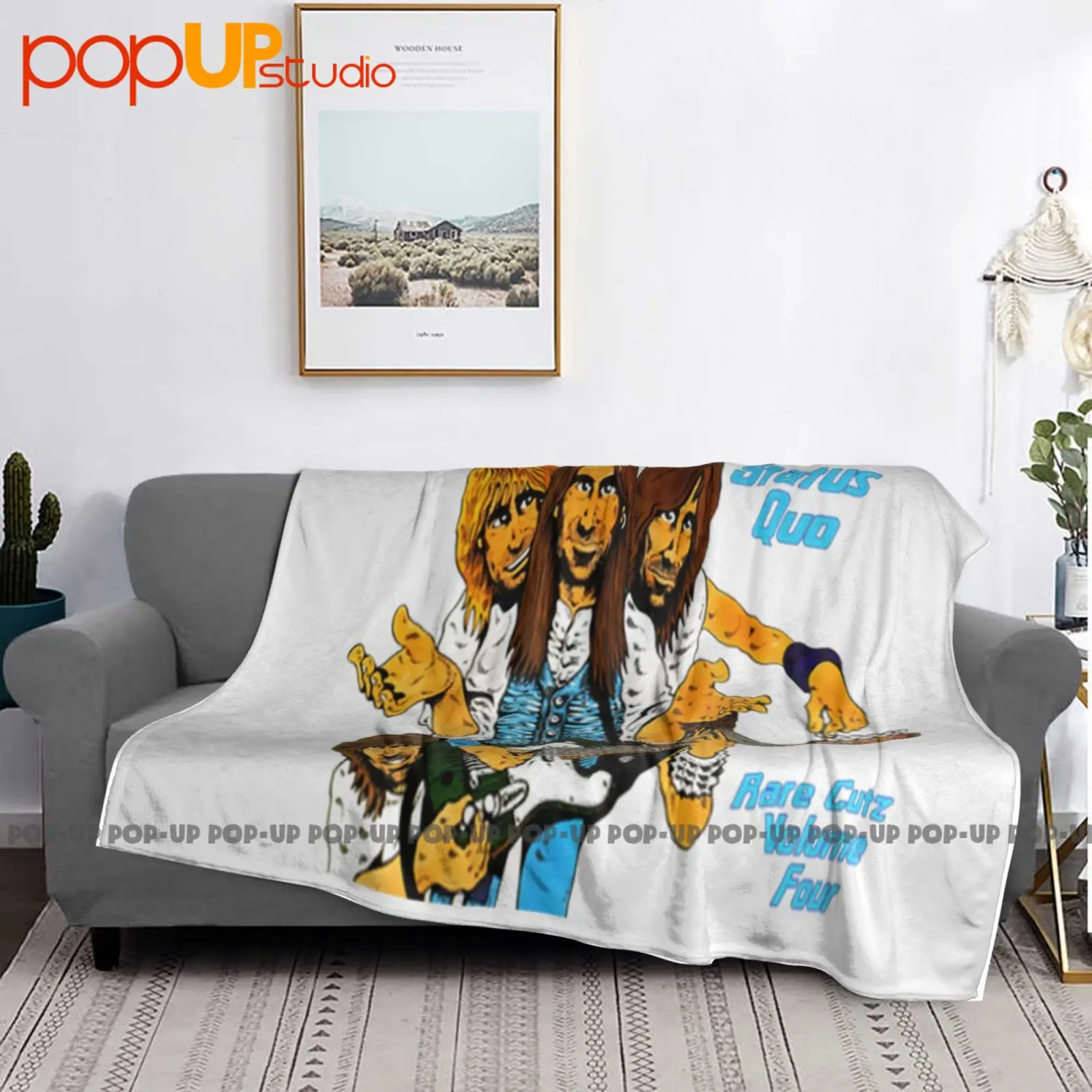 بطانية Status Quo Band Rock فائقة النعومة، غطاء أريكة شتوي، أغطية سرير #3