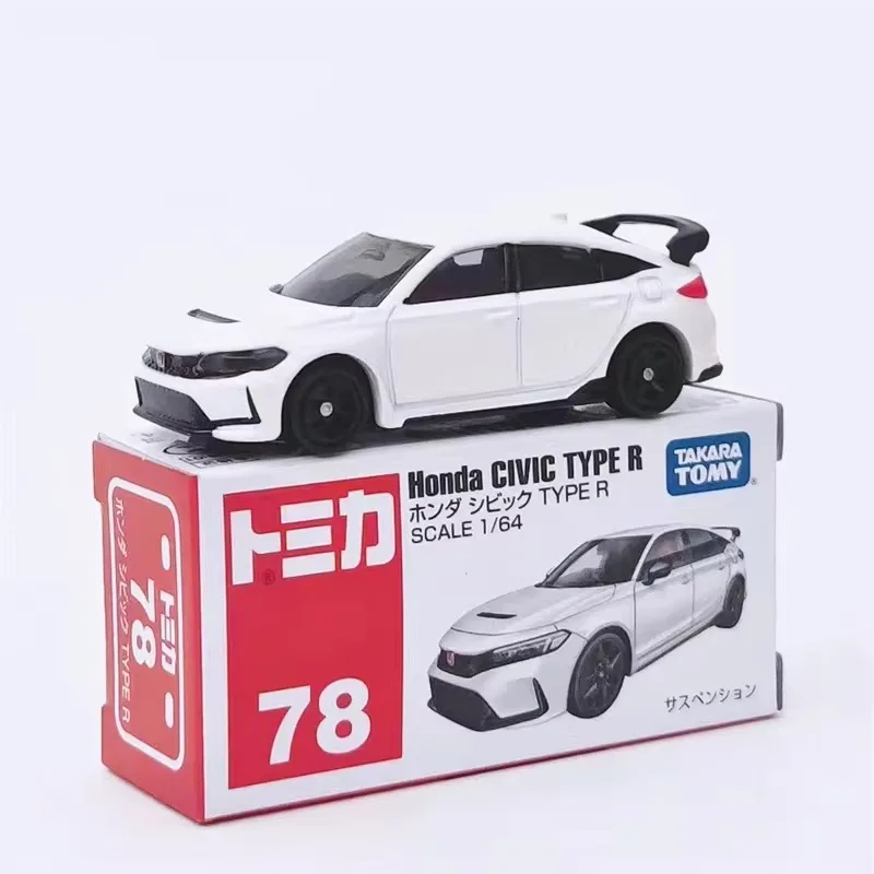 

TAKARA TOMY Tomica Simulation Alloy Car Model Red White Box No 78 Honda Civic Type R Toy Collectible Gift For Boys Display