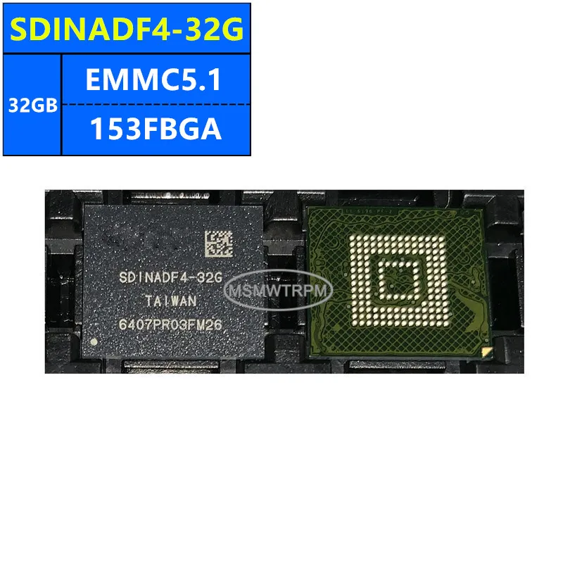 YMEC6A2TB1A2C3 UNMEN05GC1C31AS SDINADF4-32G EMMC5.1 32GB 153FBGA شريحة الذاكرة IC مكونات إلكترونية جديد الأصلي