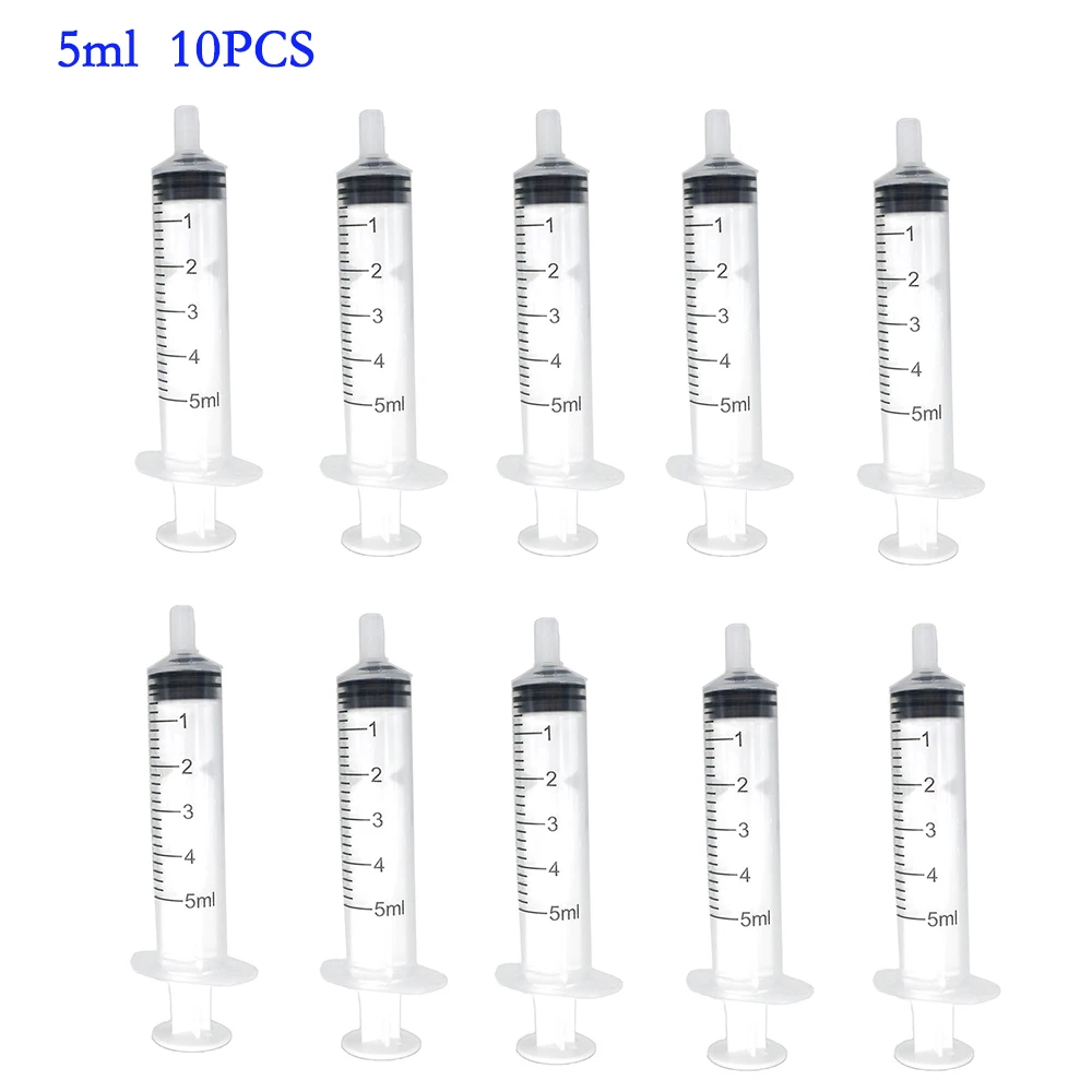 10-teiliges Kunststoff-Spritzen-Set 1ml-10ml Größen für Haustiere Katzen Hunde Fütterung Parfüm Tintenpatronen Hydroponik - Mehrzweck-Spritzen – Detail 12