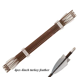 Linkboy Flechas de carbono con plumaje pavo ID6.2mm