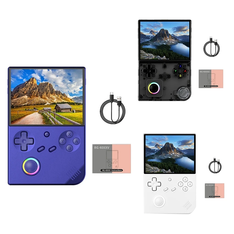 

RG40XXV Retro Handheld Game Console 128G 8000+ Games 64 Bit Linux 4.0''IPS Screen WIFI RGB Joystick Video Game Player A
