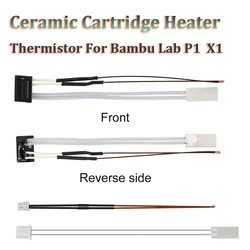 3D Printer Thermistor Sensor For Bambu Lab X1 X1C High Temperature Resistance Thermistor 24V 48W Heating Rod For Bambu Lab P1