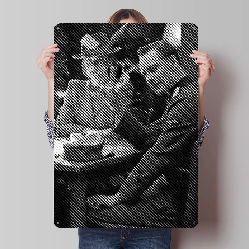 Archie Hicox Is Basterds ملصق معدني علامات القصدير جدار الفن مكتب ديكور علامة معدنية مخصصة للديكور المنزل خمر الداخلية #1