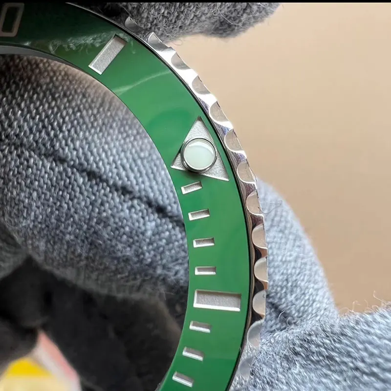 High Quality Ceramic Watch Bezel and With Steel Ring For 41MM SUB Submariner 126610LV, Watch Parts