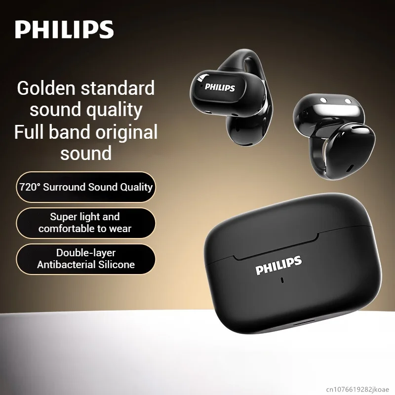 جديد فيليبس TAT2469 سماعات أذن بمشبك سماعة لاسلكية تعمل بالبلوتوث 5.4 سماعة رأس مفتوحة رياضية للجري مضادة للسقوط سماعات ملابس مريحة #1