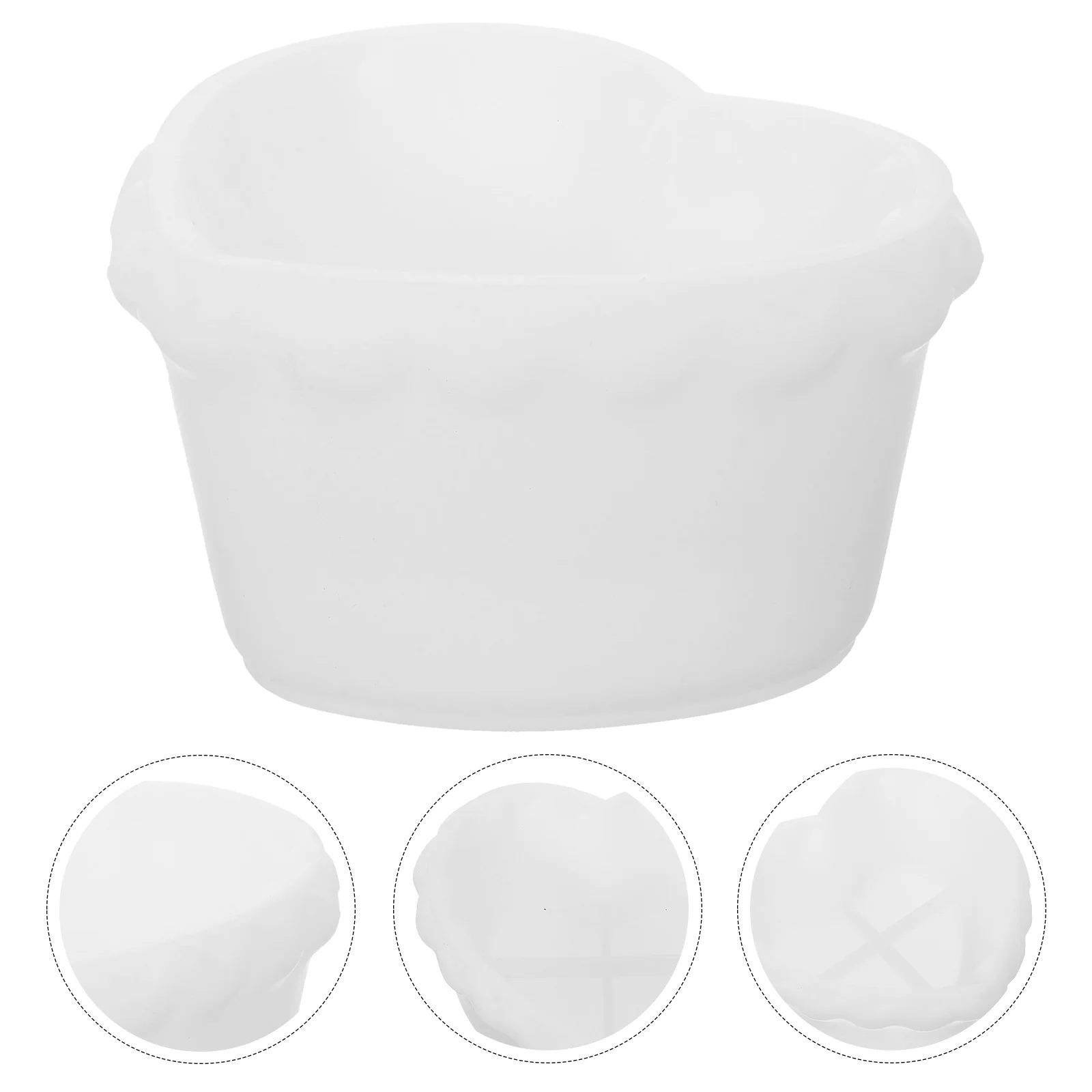 

2Pcs Heart Silicone Mold Flexible Safe Material for DIY Making Wax Mold Handcraft Soap Crafting Tools