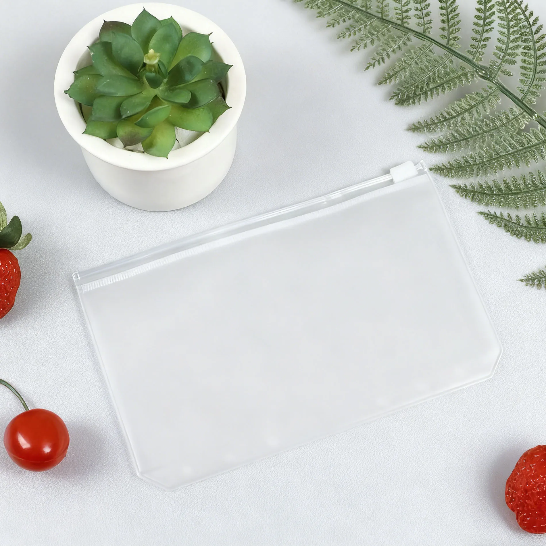 A5/A6 Zipper Binder Pockets 10 Pack, 6-Hole Frosted Transparent PVC Loose Leaf Bags, Cash Budget Envelopes Savings Challenge Bin