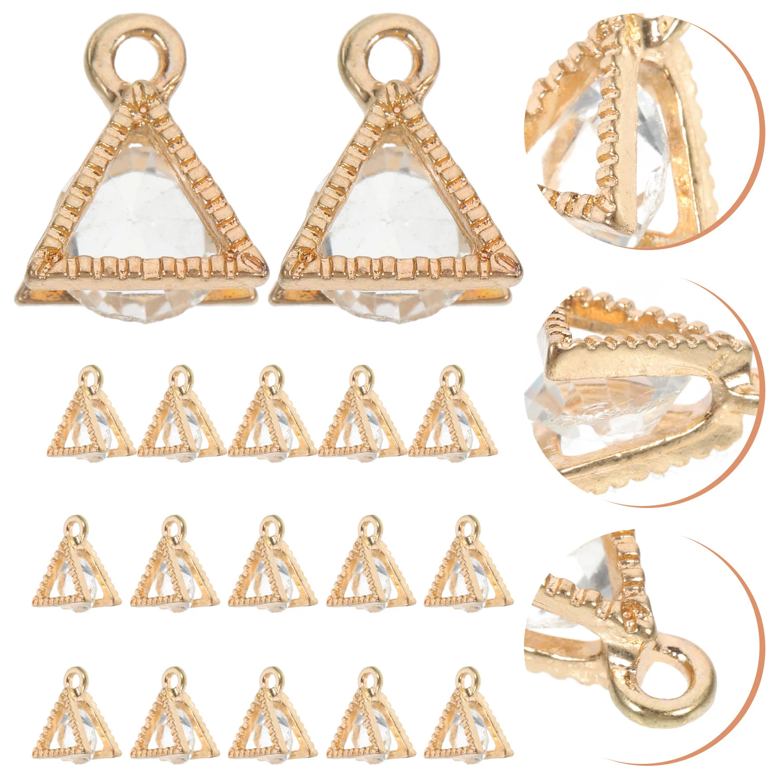 

50 шт. подвески с кубическим цирконием, безопасные прочные фурнитура для изготовления ювелирных изделий, кулон, аксессуары «сделай сам», подвески с кубическим цирконием, подвески из циркония