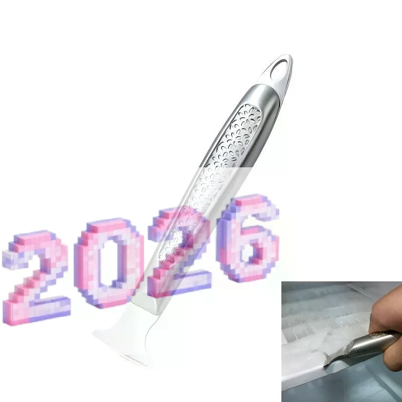 Stainless Steel Refrigerator Defroster Tool, Freezer Ice Scraper Cleaning Shovel Household Gadget