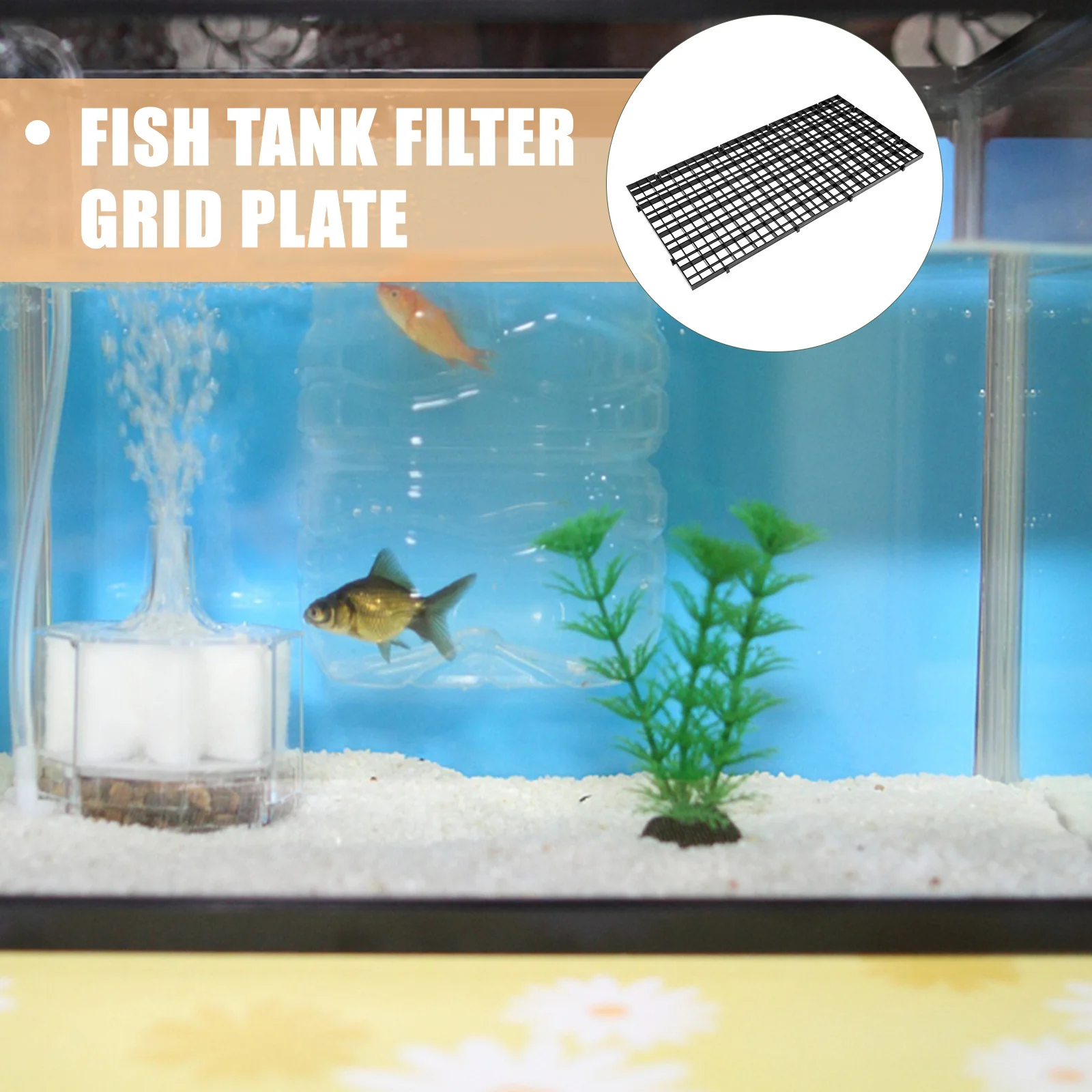 

6Pcs Fish Tank Isolation Divider Plastic Aquarium Filter Grid Plate Net Holder for Aquarium Separation Filtration