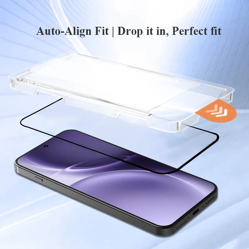 LeReach for VIVO X300 Ultra Pro X300 FE X300s Screen Protector with Dust-Free Automatic Adsorption Positioning Box Tempered Film