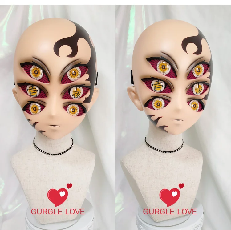 

(GLK24)Customize Character Resin Half Head Japanese Animego Cosplay Crossdressing Doll Anime Kigurumi Mask With Eyes And Wig