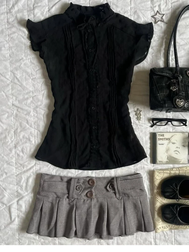 

Summer Casual Skinny Vintage T-Shirts Women Hepburn Fashion Slim Sleeveless Thin New Tees Female Retro Chic Solid Shirt Outfits