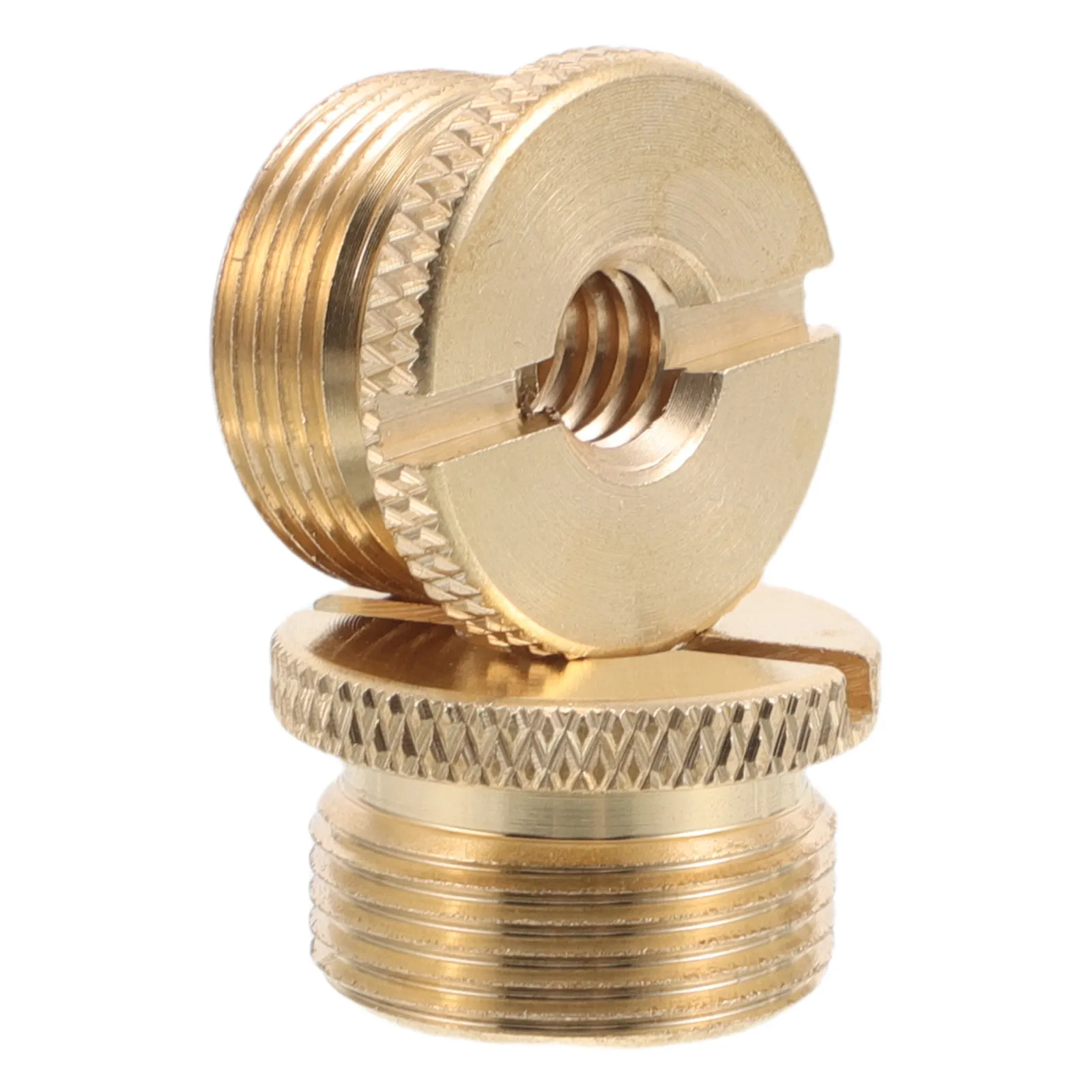2Pcs Microphone Condenser Mic Copper Screw Adapter Mic Mount Accessories for Professional Broadcast Recording