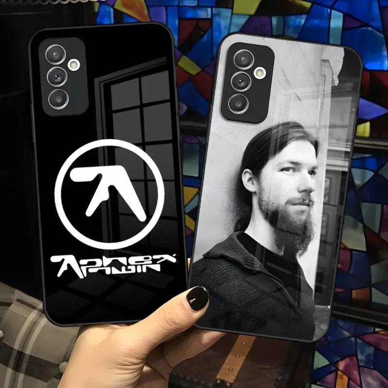 Aphex Twin Symbol Logo Phone Case For Samsung S30 S21 S20 S23 S22 Fe S10 E S9 Note 20 10 Pro Ultra Plus 5G Glass