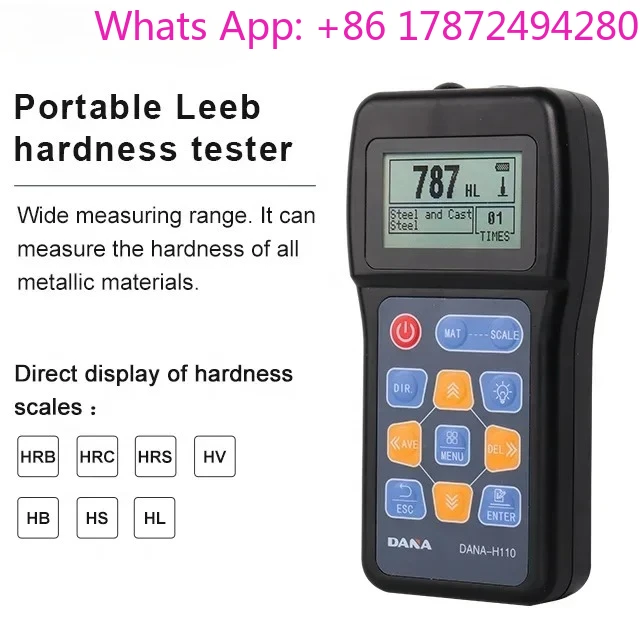 DANA-H110 Digital Hardness Tester Machine Durometer leeb Hardness Tester Portable industrial metal detectors